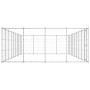 Perrera de exterior de acero galvanizado 43,56 m² de , Casetas y cercados para perros - Ref: Foro24-3082321, Precio: 998,23 €...