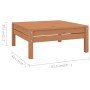 Juego muebles de jardín 4 pzas madera maciza pino marrón miel de , Conjuntos de jardín - Ref: Foro24-3082630, Precio: 215,61 ...