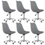 Sillas de comedor giratorias 6 unidades tela gris claro de , Sillas de comedor - Ref: Foro24-3085390, Precio: 338,36 €, Descu...