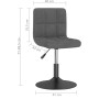 Sillas de comedor giratorias 6 unidades terciopelo gris oscuro de , Sillas de comedor - Ref: Foro24-3087493, Precio: 378,98 €...