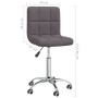 Silla de comedor giratoria tela gris topo de , Sillas de comedor - Ref: Foro24-3087540, Precio: 83,28 €, Descuento: %