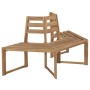 Banco de árbol hexagonal medio madera maciza de acacia 160 cm de , Bancos de jardín - Ref: Foro24-44251, Precio: 194,01 €, De...