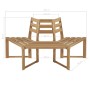 Banco de árbol hexagonal medio madera maciza de acacia 160 cm de , Bancos de jardín - Ref: Foro24-44251, Precio: 194,01 €, De...