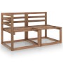 Set de muebles de jardín 2 pzas madera pino impregnada marrón de , Sofás modulares de exterior - Ref: Foro24-316194, Precio: ...