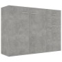 Aparador de madera contrachapada gris hormigón 105x30x75 cm de , Aparadores - Ref: Foro24-800697, Precio: 118,76 €, Descuento: %