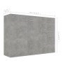 Aparador de madera contrachapada gris hormigón 105x30x75 cm de , Aparadores - Ref: Foro24-800697, Precio: 118,76 €, Descuento: %
