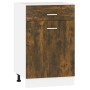 Armario bajo de cocina madera ingeniería roble ahumado de , Armarios de cocina - Ref: Foro24-815573, Precio: 59,05 €, Descuen...