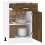 Armario bajo de cocina madera ingeniería roble ahumado de , Armarios de cocina - Ref: Foro24-815573, Precio: 59,05 €, Descuen...