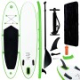 Juego de tabla de paddle surf hinchable verde y blanco de , Paddleboards - Ref: Foro24-92731, Precio: 174,45 €, Descuento: %