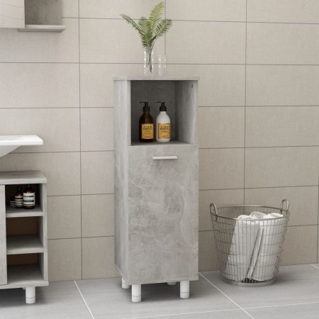 Armario de baño madera contrachapada gris 30x30x95 cm de , Muebles de baño - Ref: Foro24-802619, Precio: 59,40 €, Descuento: %