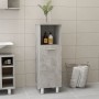 Armario de baño madera contrachapada gris 30x30x95 cm de , Muebles de baño - Ref: Foro24-802619, Precio: 59,40 €, Descuento: %