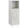Armario de baño madera contrachapada gris 30x30x95 cm de , Muebles de baño - Ref: Foro24-802619, Precio: 59,40 €, Descuento: %
