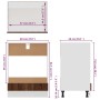 Armario de horno madera ingeniería roble ahumado 60x46x81,5 cm de , Armarios de cocina - Ref: Foro24-825836, Precio: 63,77 €,...