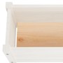 Jardinera de madera maciza de pino blanca 60x31x31 cm de , Maceteros y jardineras - Ref: Foro24-810706, Precio: 32,94 €, Desc...