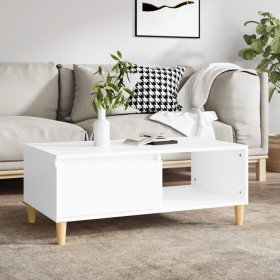 Mesa de centro madera contrachapada blanco 90x50x36,5 cm de , Mesas de centro - Ref: Foro24-821044, Precio: 72,76 €, Descuent...