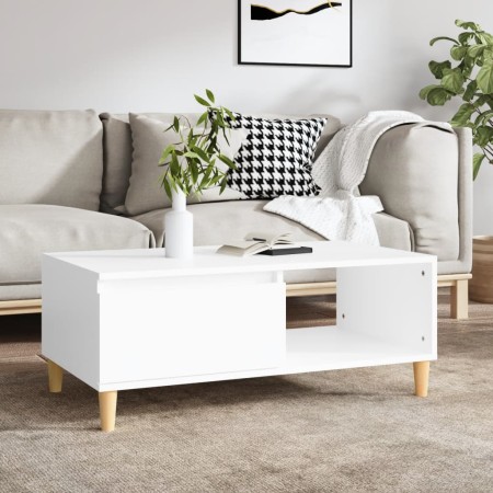 Mesa de centro madera contrachapada blanco 90x50x36,5 cm de , Mesas de centro - Ref: Foro24-821044, Precio: 72,76 €, Descuent...