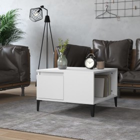 Mesa de centro madera contrachapada blanco 55x55x36,5 cm de , Mesas de centro - Ref: Foro24-821084, Precio: 65,81 €, Descuent...