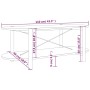 Mesa de centro madera contrachapada blanco 110x48x40 cm de , Mesas de centro - Ref: Foro24-345687, Precio: 71,80 €, Descuento: %