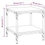Mesa auxiliar de madera contrachapada marrón roble 40x40x40 cm de , Mesas de centro - Ref: Foro24-819385, Precio: 27,15 €, De...