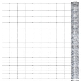 Valla de jardín de acero galvanizado plateado 50x1,6 m de , Paneles de vallas - Ref: Foro24-149510, Precio: 129,22 €, Descuen...