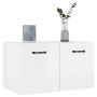 Armario pared madera contrachapada blanco brillo 60x36,5x35 cm de , Taquillas y armarios de almacenamiento - Ref: Foro24-8129...