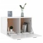 Armario pared madera contrachapada blanco brillo 60x36,5x35 cm de , Taquillas y armarios de almacenamiento - Ref: Foro24-8129...