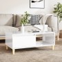 Mesa de centro madera contrachapada blanco brillo 90x50x36,5 cm de , Mesas de centro - Ref: Foro24-821046, Precio: 73,75 €, D...