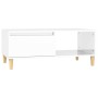 Mesa de centro madera contrachapada blanco brillo 90x50x36,5 cm de , Mesas de centro - Ref: Foro24-821046, Precio: 73,75 €, D...