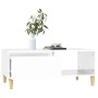Mesa de centro madera contrachapada blanco brillo 90x50x36,5 cm de , Mesas de centro - Ref: Foro24-821046, Precio: 73,75 €, D...