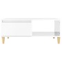 Mesa de centro madera contrachapada blanco brillo 90x50x36,5 cm de , Mesas de centro - Ref: Foro24-821046, Precio: 73,75 €, D...