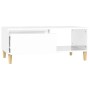 Mesa de centro madera contrachapada blanco brillo 90x50x36,5 cm de , Mesas de centro - Ref: Foro24-821046, Precio: 73,75 €, D...