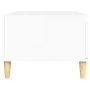Mesa de centro madera contrachapada blanco brillo 90x50x36,5 cm de , Mesas de centro - Ref: Foro24-821046, Precio: 73,75 €, D...
