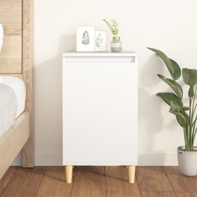 Mesita de noche madera contrachapada blanca 40x35x70 cm de , Mesitas de noche - Ref: Foro24-819628, Precio: 44,84 €, Descuent...