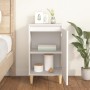 Mesita de noche madera contrachapada blanca 40x35x70 cm de , Mesitas de noche - Ref: Foro24-819628, Precio: 44,84 €, Descuent...