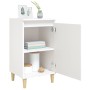 Mesita de noche madera contrachapada blanca 40x35x70 cm de , Mesitas de noche - Ref: Foro24-819628, Precio: 44,84 €, Descuent...