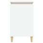 Mesita de noche madera contrachapada blanca 40x35x70 cm de , Mesitas de noche - Ref: Foro24-819628, Precio: 44,84 €, Descuent...