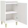 Mesita de noche madera contrachapada blanca 40x35x70 cm de , Mesitas de noche - Ref: Foro24-819628, Precio: 44,84 €, Descuent...