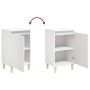 Mesita de noche madera contrachapada blanca 40x35x70 cm de , Mesitas de noche - Ref: Foro24-819628, Precio: 44,84 €, Descuent...