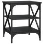 Mesa auxiliar madera contrachapada negro 40x42x50 cm de , Mesas auxiliares - Ref: Foro24-825772, Precio: 43,03 €, Descuento: %