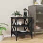 Mesa auxiliar madera contrachapada negro 40x42x50 cm de , Mesas auxiliares - Ref: Foro24-825772, Precio: 43,03 €, Descuento: %