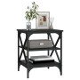 Mesa auxiliar madera contrachapada negro 40x42x50 cm de , Mesas auxiliares - Ref: Foro24-825772, Precio: 43,03 €, Descuento: %