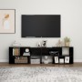 Mueble de TV madera contrachapada negro 149x30x52 cm de , Muebles TV - Ref: Foro24-808360, Precio: 82,38 €, Descuento: %