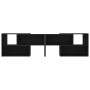 Mueble de TV madera contrachapada negro 149x30x52 cm de , Muebles TV - Ref: Foro24-808360, Precio: 82,38 €, Descuento: %