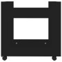 Carrito de escritorio madera contrachapada negro 60x45x60 cm de , Carros e islas - Ref: Foro24-816601, Precio: 43,97 €, Descu...
