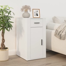 Armario de escritorio madera contrachapada blanco 40x49x75 cm de , Armarios y almacenamiento - Ref: Foro24-816792, Precio: 75...