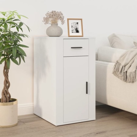 Armario de escritorio madera contrachapada blanco 40x49x75 cm de , Armarios y almacenamiento - Ref: Foro24-816792, Precio: 75...