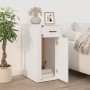 Armario de escritorio madera contrachapada blanco 40x49x75 cm de , Armarios y almacenamiento - Ref: Foro24-816792, Precio: 75...