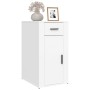 Armario de escritorio madera contrachapada blanco 40x49x75 cm de , Armarios y almacenamiento - Ref: Foro24-816792, Precio: 75...