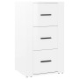 Aparador de madera contrachapada blanco brillante 40x33x70 cm de , Aparadores - Ref: Foro24-819422, Precio: 62,29 €, Descuent...
