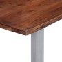 Mesa de centro borde natural madera maciza acacia 115x60x40 cm en Mesas de centro | Comprar online en Foru.es
